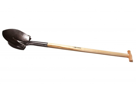 Szpadel do nasadzeń, kształt serca z trzonkiem jesionowym T